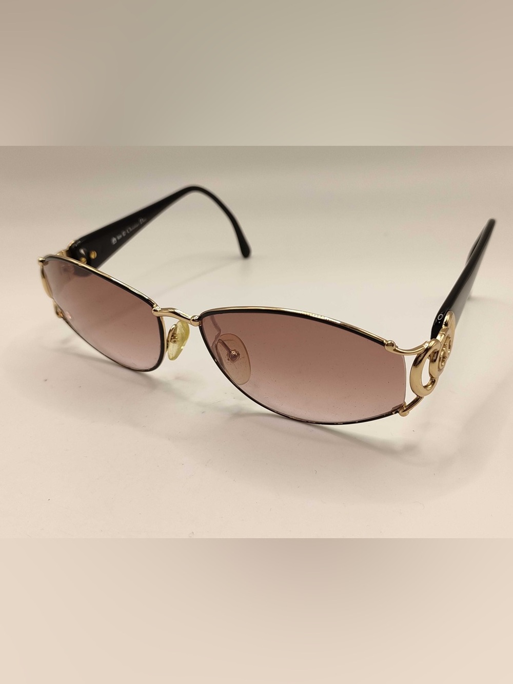 Dior Gold Frame Pink-Brown Gradient Women's Sunglasses
